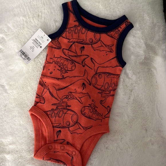 CARTER’S Baby Boy Sleeveless Romper 3m - Picture 2 of 10
